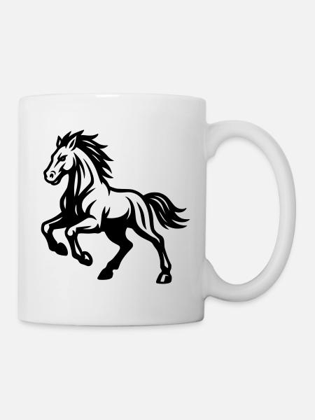 Pferd - Tasse - Weiß