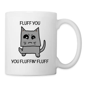 Fluffy - peluche vous - Mug blanc - blanc - Droite