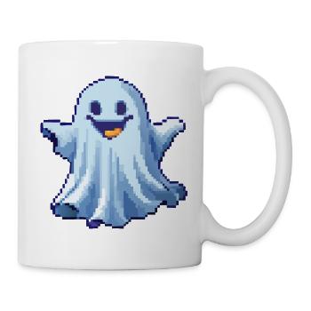 Pixel Ghost: Pixelated Friendly Spirit - Mug - white - Right