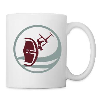 Wingfoil Action Silhouette - Mug - white - Right