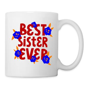 Meilleure sœur - Mug blanc - blanc - Droite