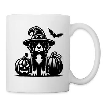 Halloween - Hund - Tasse - Weiß - Rechts