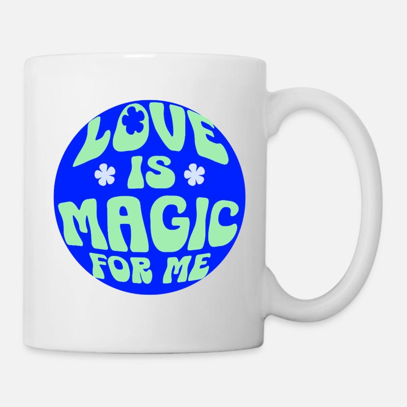 L’amour est comme de la magie, comme un beau sort - Mug blanc - blanc