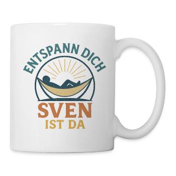 Entspann dich – Sven ist da - Tasse - Weiß - Rechts