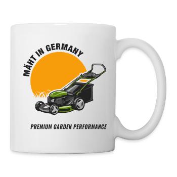 Mäht in Germany – Premium Garden Performance - Tasse - Weiß - Rechts