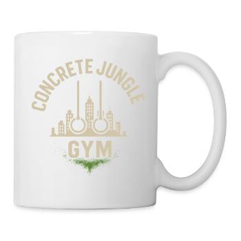 Gymnase de jungle en béton - Mug blanc - blanc - Droite