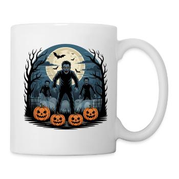 Zombie Halloween - Tasse - Weiß - Rechts