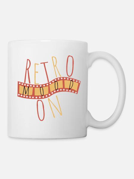 Retro Mood On – Vintage Style - Tasse - Weiß