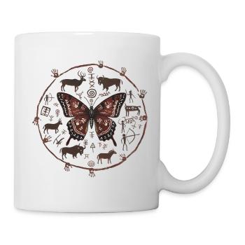 Rune Circle Butterfly - Mug - white - Right