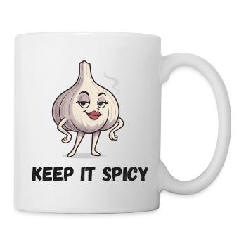 Knoblauch Charme Keep It Spicy Garlic Gemüse - Tasse - Weiß - Rechts