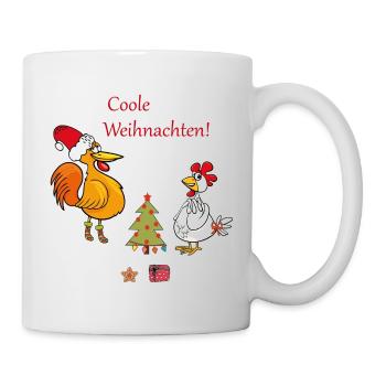 Coole Weihnachten  - Tasse - Weiß - Rechts