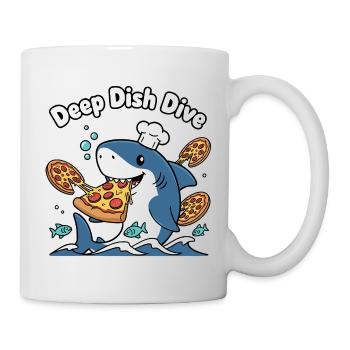 Deep Dish Dive Shark Chef - Mug - white - Right