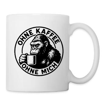 Sans Café Sans Moi Gorilla Editon - Mug blanc - blanc - Droite