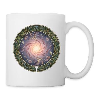 Galactic Rose Galaxy in the Vine Circle - Mug - white - Right