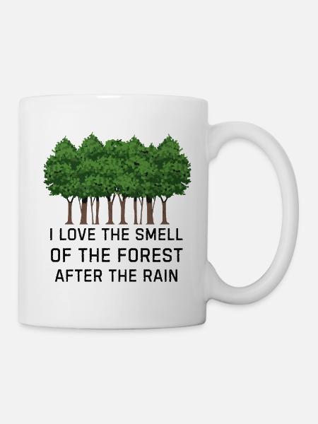Wald nach dem Regen - Tasse - Weiß