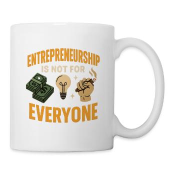 L’entrepreneuriat n’est pas pour tout le monde - Mug blanc - blanc - Droite