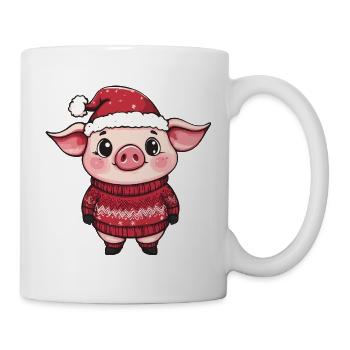 Pig Christmas - Mug - white - Right