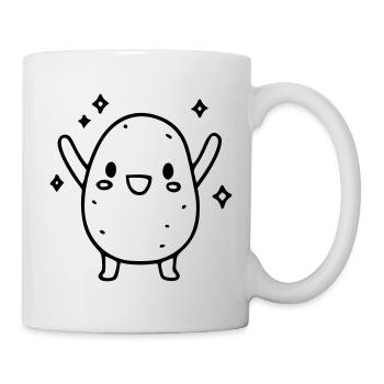 Sweet Happy Potato | Kawaii vegetables - Mug - white - Right
