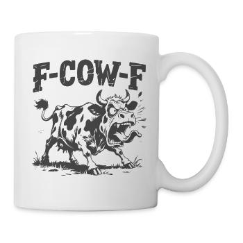 Vache en colère t-shirt humour sarcastique - Mug blanc - blanc - Droite