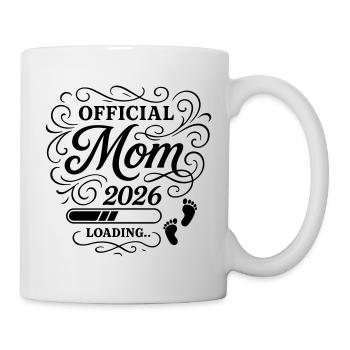 Mom 2026 Mama Loading - Tasse - Weiß - Rechts