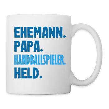 Handballspieler Handball Handballer Geschenke - Tasse - Weiß - Rechts