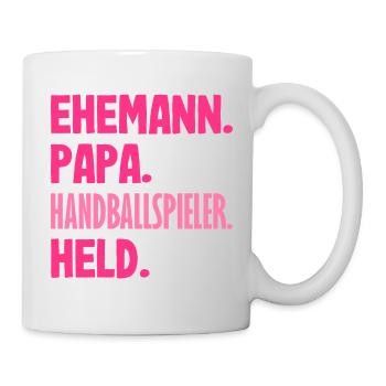 Handballspieler Handball Handballer Geschenke - Tasse - Weiß - Rechts