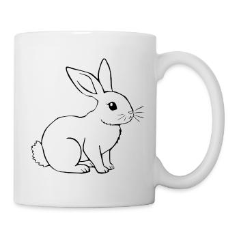 Bunny Rabbit T-shirt Gift - Mug - white - Right