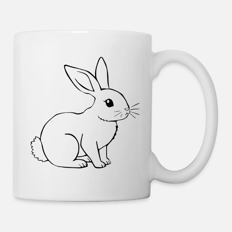 T-shirt lapin cadeau - Mug blanc - blanc