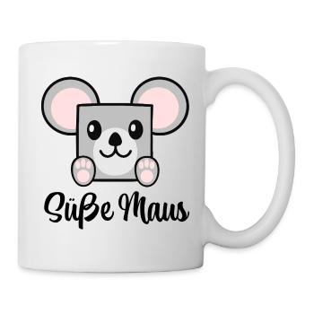 Süße Maus - Tasse - Weiß - Rechts