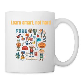 Apprendre intelligemment, pas difficilement - pour les élèves, les enseignants, les parents - Mug blanc - blanc - Droite