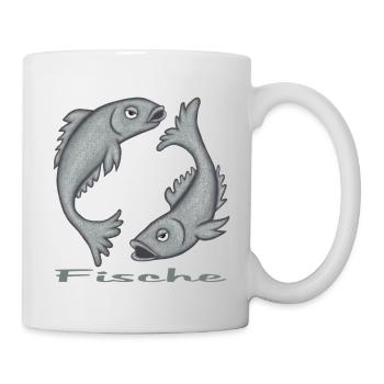 Sternzeichen Fische - Tasse - Weiß - Rechts