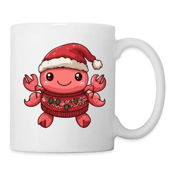 Crabe Crabe Noël - Mug blanc - blanc - Droite