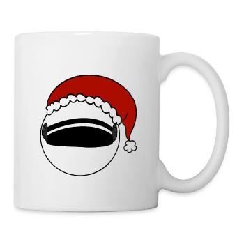 Weihnachtsmann   Helm  - Tasse - Weiß - Rechts