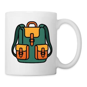 Colorful backpack - Mug - white - Right