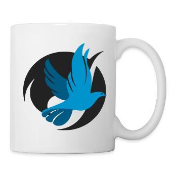 Logo colombe original - Mug blanc - blanc - Droite