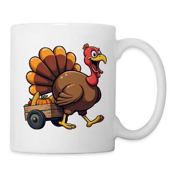 Thanksgiving Drôle Dinde de Thanksgiving - Mug blanc - blanc - Droite