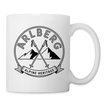 Arlberg - Souvenir Design - Tasse - Weiß - Rechts