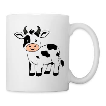 Drôle de vache T-shirt cadeau fermier - Mug blanc - blanc - Droite