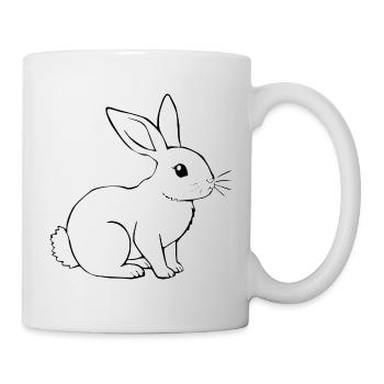 Rabbit Bunny Bunny Dwarf Rabbit Gift - Mug - white - Right