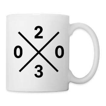 Code numérotant 0203 Duisburg Ruhrpott Merch Pullover Shirt - Mug blanc - blanc - Droite