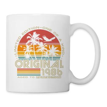 1986 Vintage 40th Birthday Gift Retro - Mug - white - Right