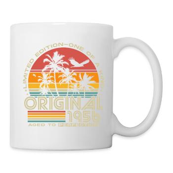1956 Jahrgang Retro 70. Geburtstag Geschenk - Tasse - Weiß - Rechts