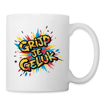 Grab your luck colorful explosion - Mug - white - Right