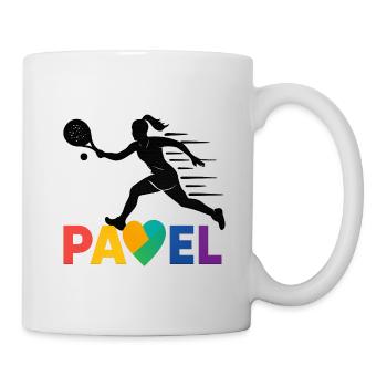 Padel Coeur Arc-en-ciel Sprint - Mug blanc - blanc - Droite