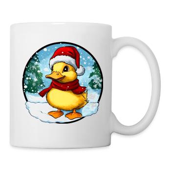 Caneton du Père Noël - Mug blanc - blanc - Droite