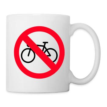 Kein Fahrrad - Tasse - Weiß - Rechts