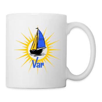 Voilier Soleil Var - Mug blanc - blanc - Droite