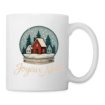Boule de Noël Maison Rouge - Mug blanc - blanc - Droite