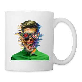 ICH BIN NUR EIN GLITCH – Geek & Science-Fiction - Tasse - Weiß - Rechts