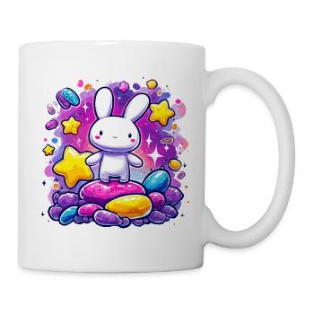 Cuddly bunny in the sugar storm - Mug - white - Right